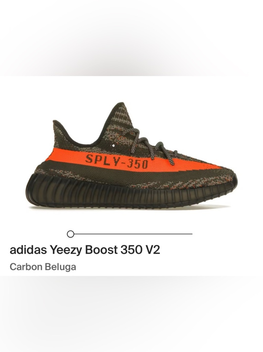 adidas Yeezy Boost 350 V2
Carbon Beluga